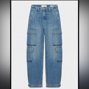 Denim Forum The 90’s Millie Hi-Rise Cargo Jean
